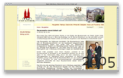 Stadthomepage mit Typo3 3